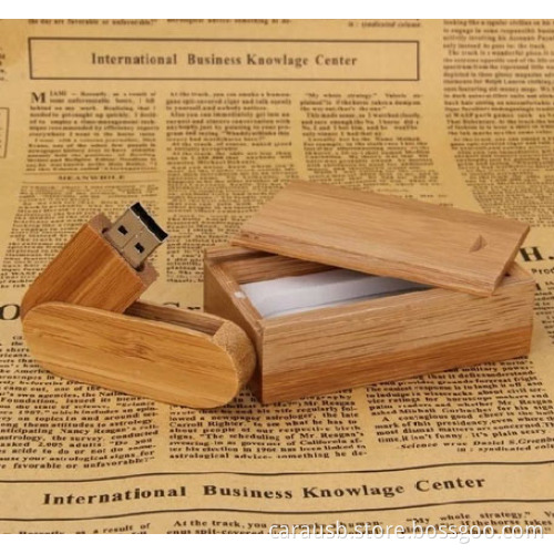 CaraUSB custom DIY wooden bamboo U disk 16GB USB green gift ideas personalized birthday gift engraved logo